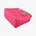 Lady Dior Rose lambskin 01-MA-0162レディディオール ローズ レッド ラムスキン 01-MA-0162