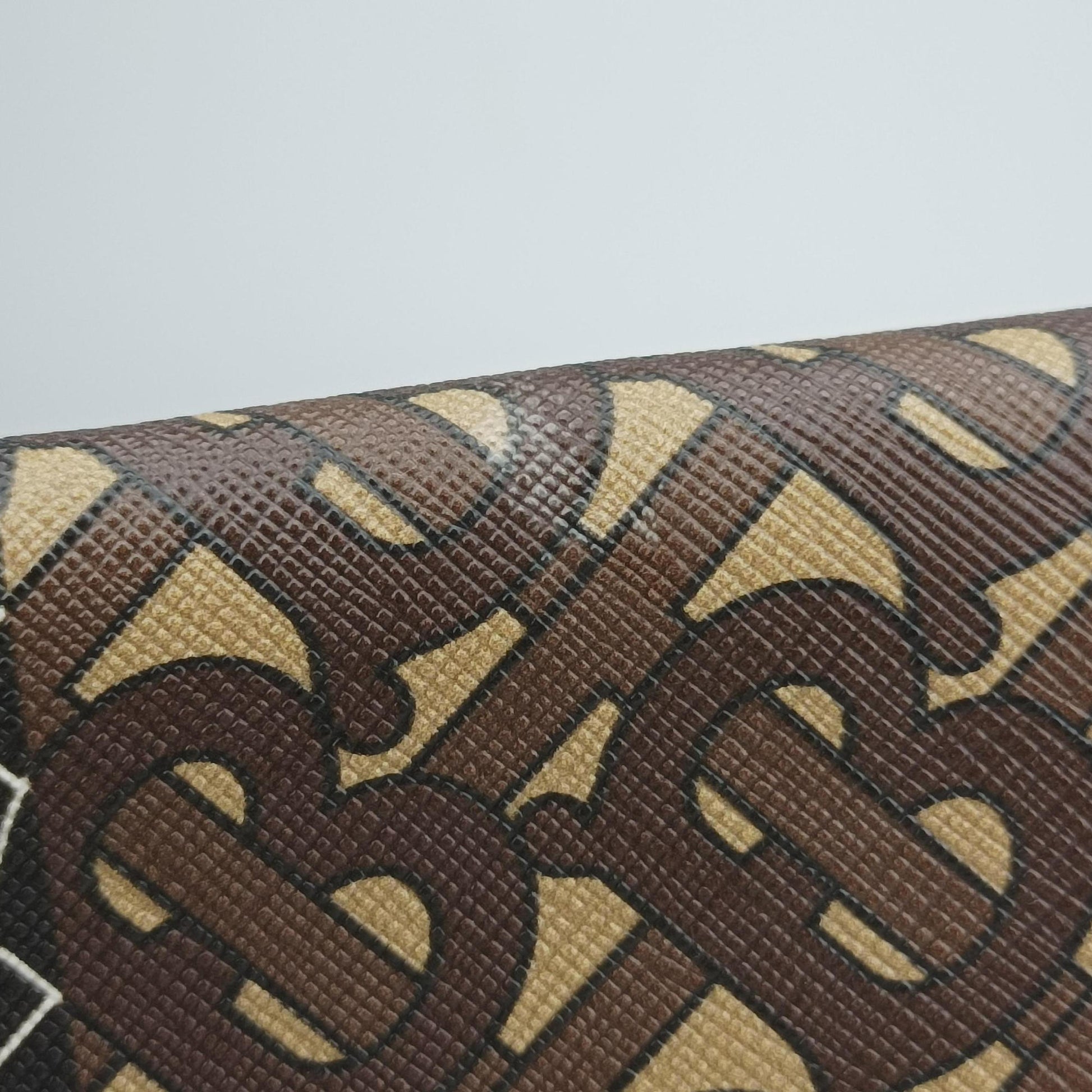 Monogram Stripe Brown×Multicolour PVC coated canvas x leather ITSAMSRL3335CAMモノグラムストライプ ブラウン×マルチカラー PVCコーティングキャンバス×レザー ITSAMSRL3335CAM