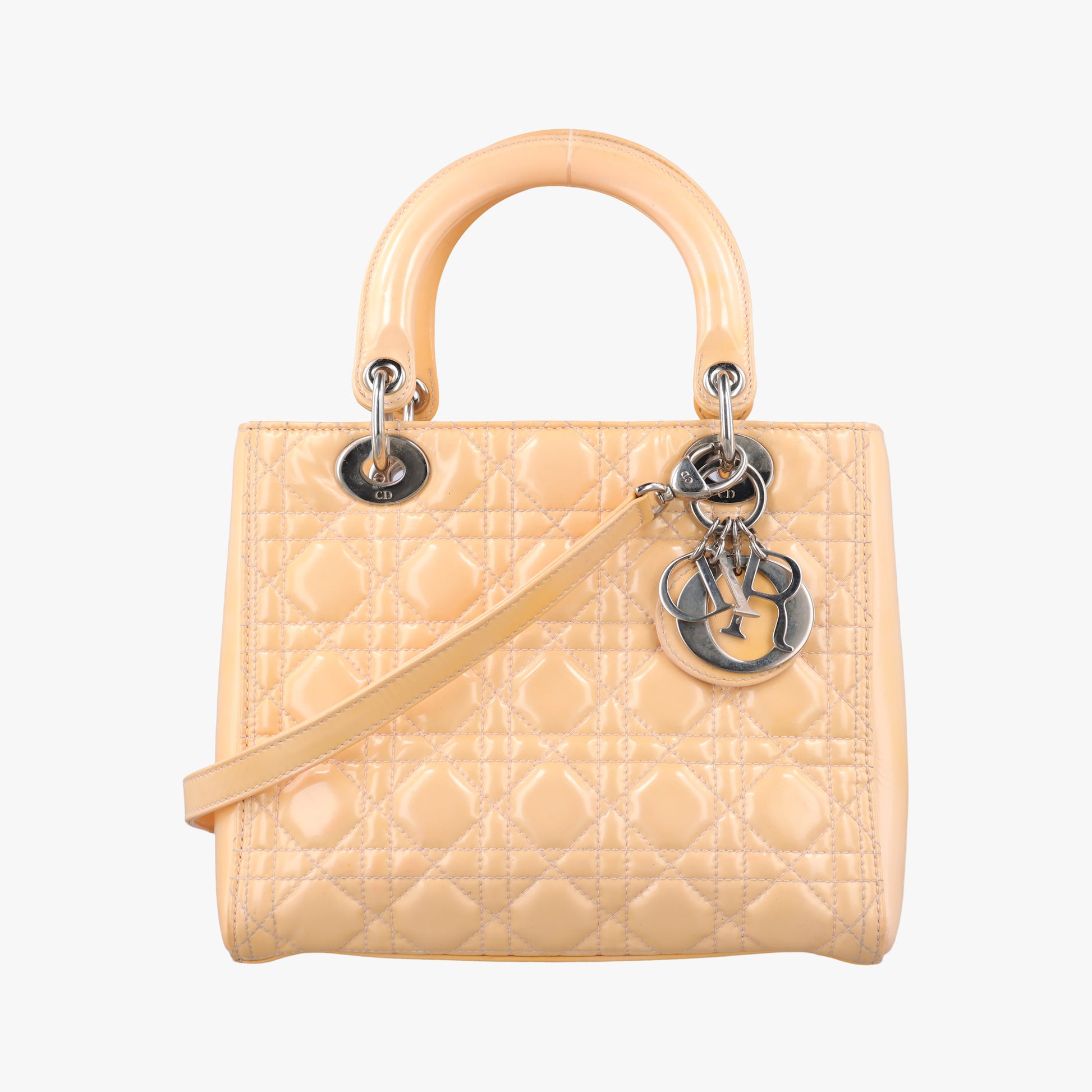 Lady Dior Beige Patent 09-BO-1104レディディオール ベージュ パテント 09-BO-1104