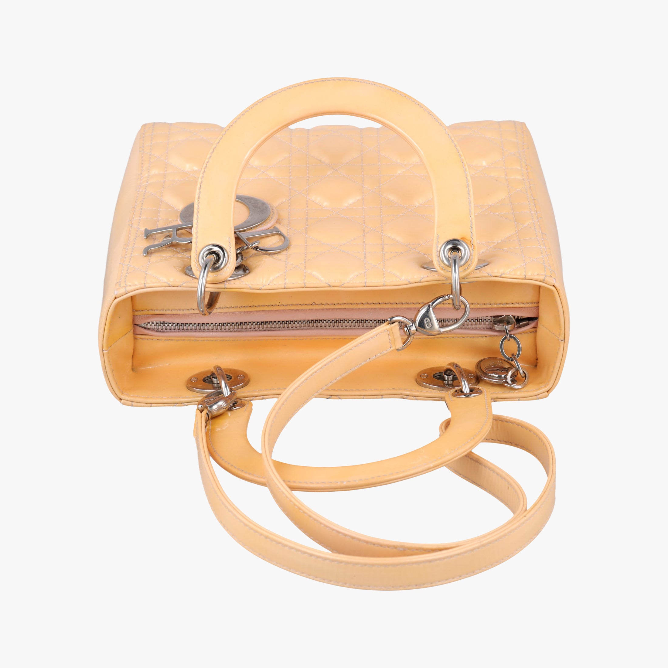 Lady Dior Beige Patent 09-BO-1104レディディオール ベージュ パテント 09-BO-1104