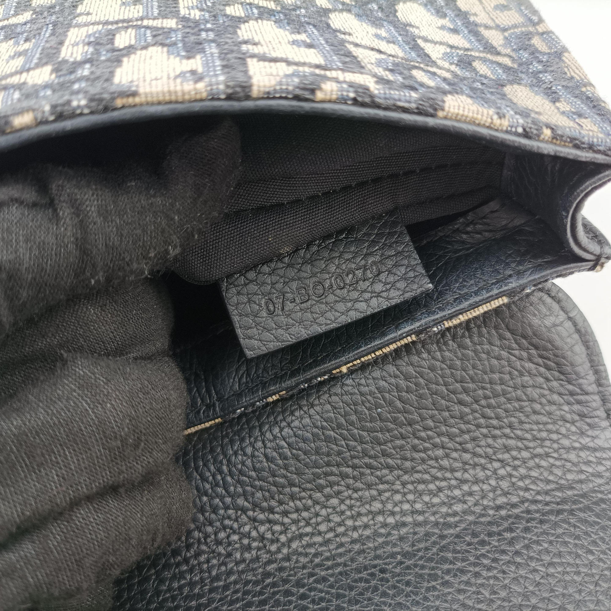 Saddle Pouch Navy×Black Jacquard 07-BO-0270サドル ポーチ ネイビー×ブラック ジャガード 07-BO-0270