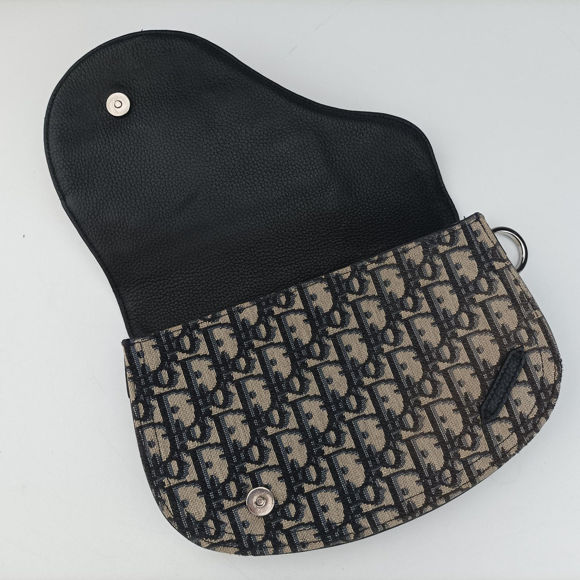 Saddle Pouch Navy×Black Jacquard 07-BO-0270サドル ポーチ ネイビー×ブラック ジャガード 07-BO-0270