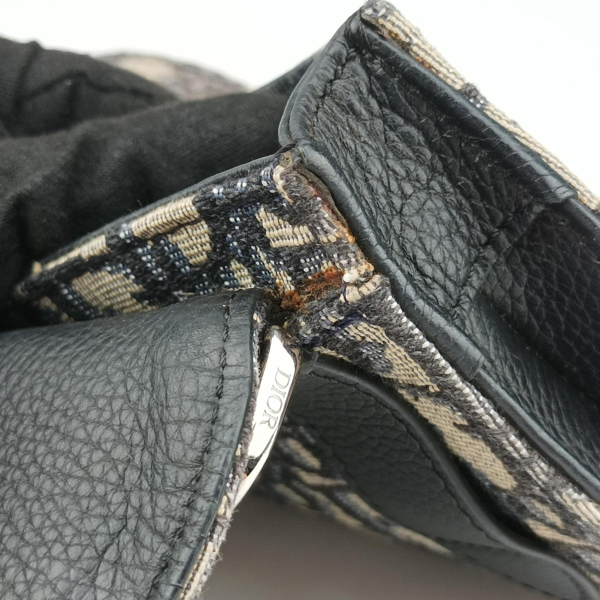 Saddle Pouch Navy×Black Jacquard 07-BO-0270サドル ポーチ ネイビー×ブラック ジャガード 07-BO-0270