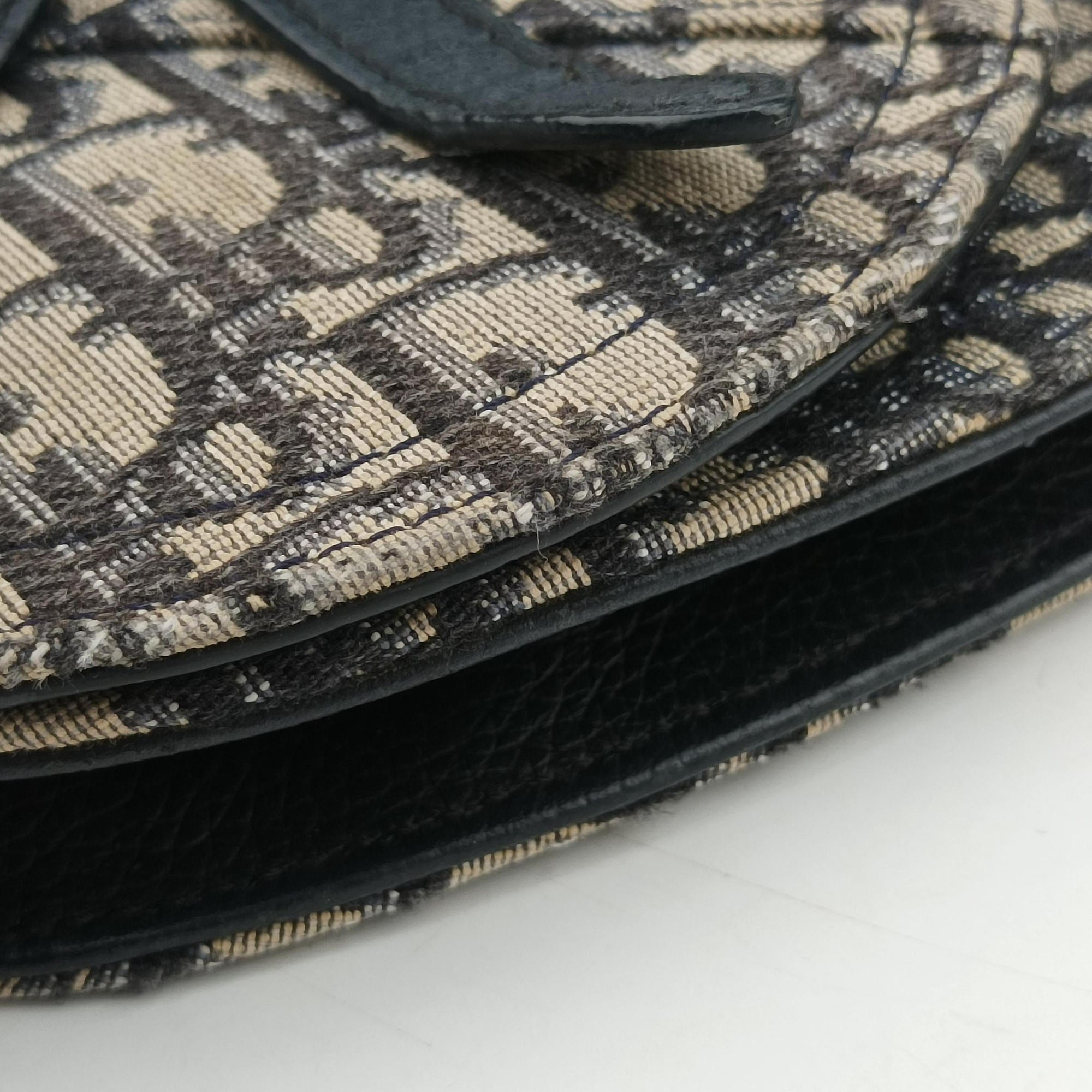 Saddle Pouch Navy×Black Jacquard 07-BO-0270サドル ポーチ ネイビー×ブラック ジャガード 07-BO-0270