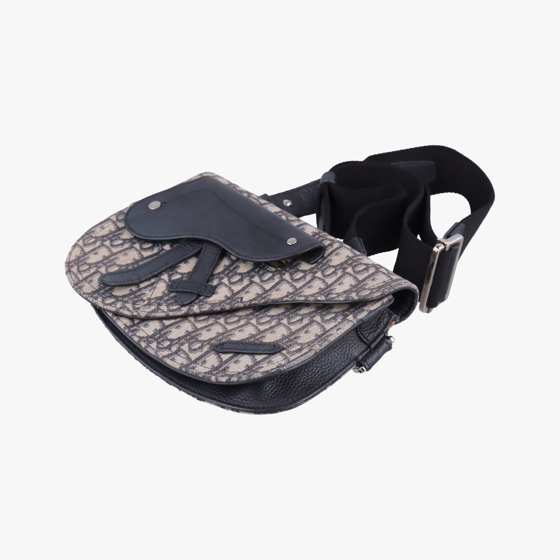 Saddle Pouch Navy×Black Jacquard 07-BO-0270サドル ポーチ ネイビー×ブラック ジャガード 07-BO-0270