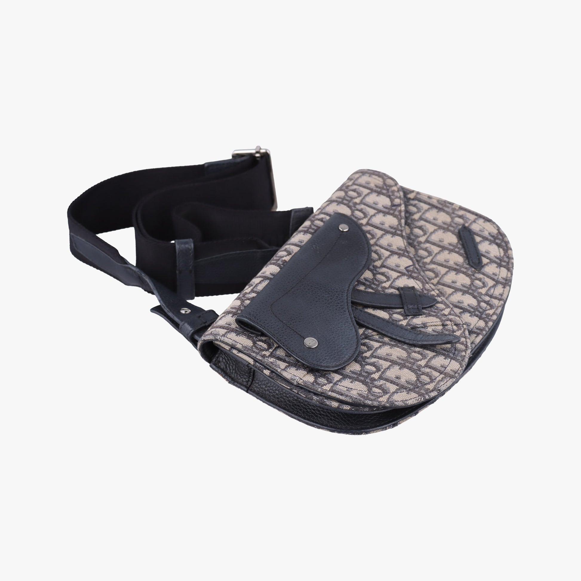 Saddle Pouch Navy×Black Jacquard 07-BO-0270サドル ポーチ ネイビー×ブラック ジャガード 07-BO-0270