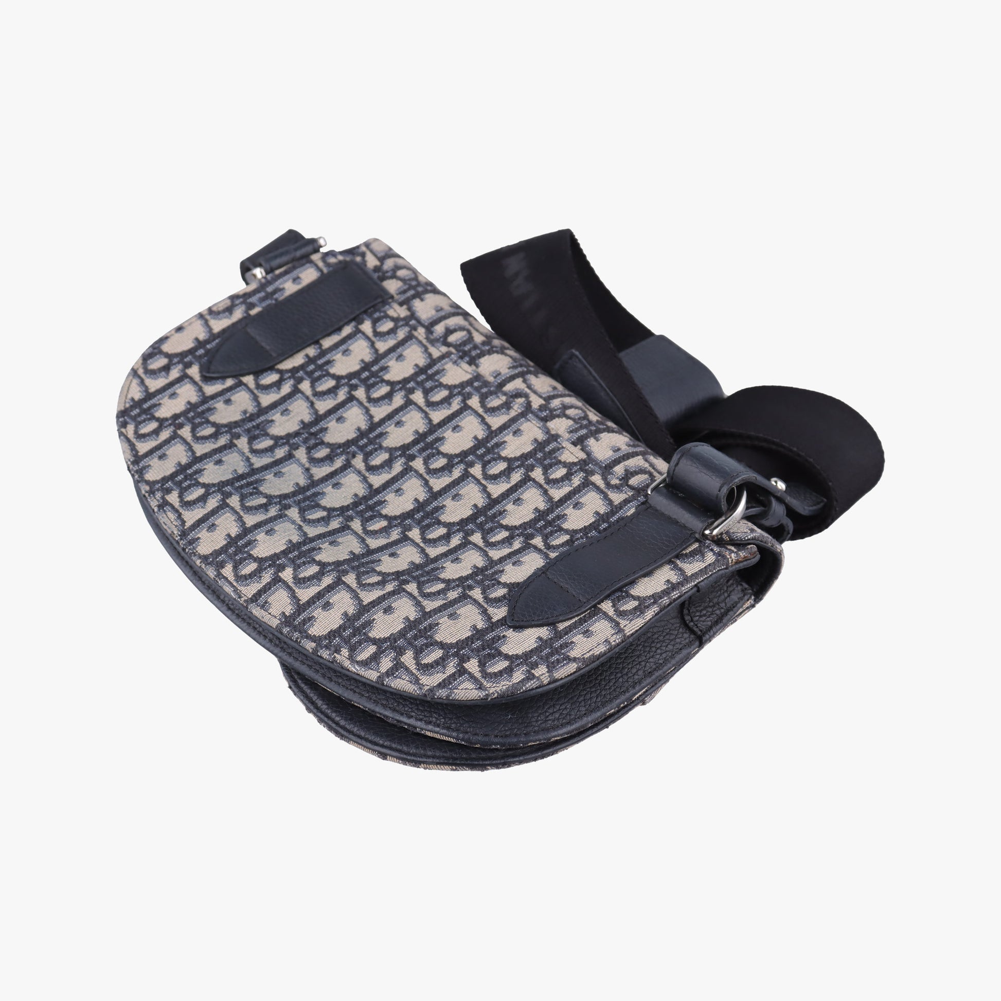 Saddle Pouch Navy×Black Jacquard 07-BO-0270サドル ポーチ ネイビー×ブラック ジャガード 07-BO-0270