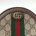 Ophidia Brown×beige×multi PVC coated canvas×Leather 598661 オフィディア ブラウン×ベージュ×マルチ PVCコーティングキャンバス×レザー 598661 