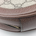 Ophidia Brown×beige×multi PVC coated canvas×Leather 598661 オフィディア ブラウン×ベージュ×マルチ PVCコーティングキャンバス×レザー 598661 