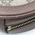 Ophidia Brown×beige×multi PVC coated canvas×Leather 598661 オフィディア ブラウン×ベージュ×マルチ PVCコーティングキャンバス×レザー 598661 