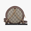 Ophidia Brown×beige×multi PVC coated canvas×Leather 598661 オフィディア ブラウン×ベージュ×マルチ PVCコーティングキャンバス×レザー 598661 