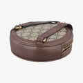 Ophidia Brown×beige×multi PVC coated canvas×Leather 598661 オフィディア ブラウン×ベージュ×マルチ PVCコーティングキャンバス×レザー 598661 