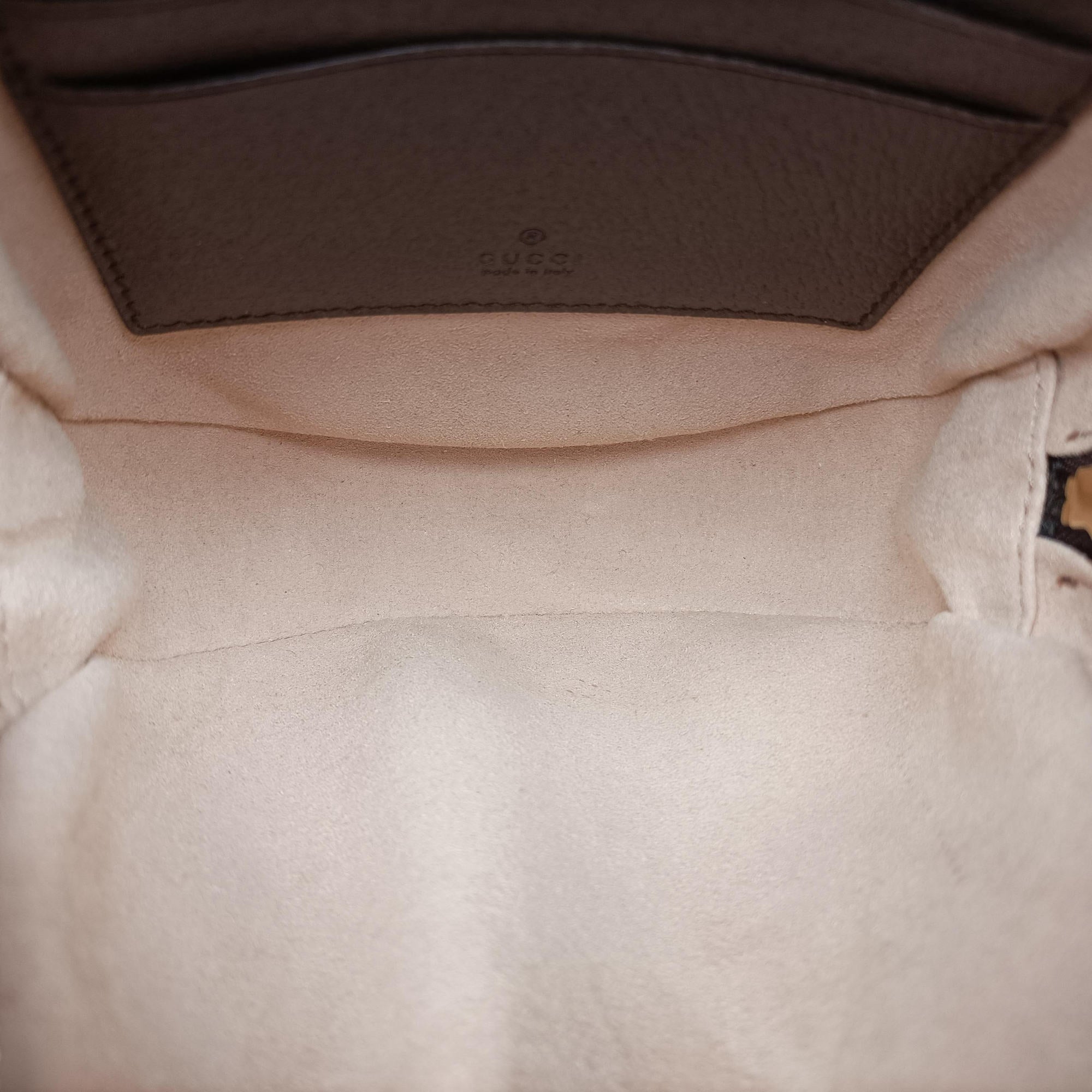 Ophidia Brown×beige×multi PVC coated canvas×Leather 598661 オフィディア ブラウン×ベージュ×マルチ PVCコーティングキャンバス×レザー 598661 