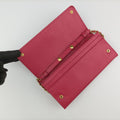 Metal Wallet on Chain Cornflower Clutch Pink Saffiano leather 1MT290 181メタル ウォレット オン チェーン コーンフラワー クラッチ ピンク サフィアーノレザー 1MT290 181