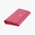 Metal Wallet on Chain Cornflower Clutch Pink Saffiano leather 1MT290 181メタル ウォレット オン チェーン コーンフラワー クラッチ ピンク サフィアーノレザー 1MT290 181