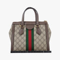 Ophidia brown×red×green PVC coated canvas×Leather 547551 G032457696オフィディア ブラウン×レッド×グリーン PVCコーティングキャンバス×レザー 547551 G032457696