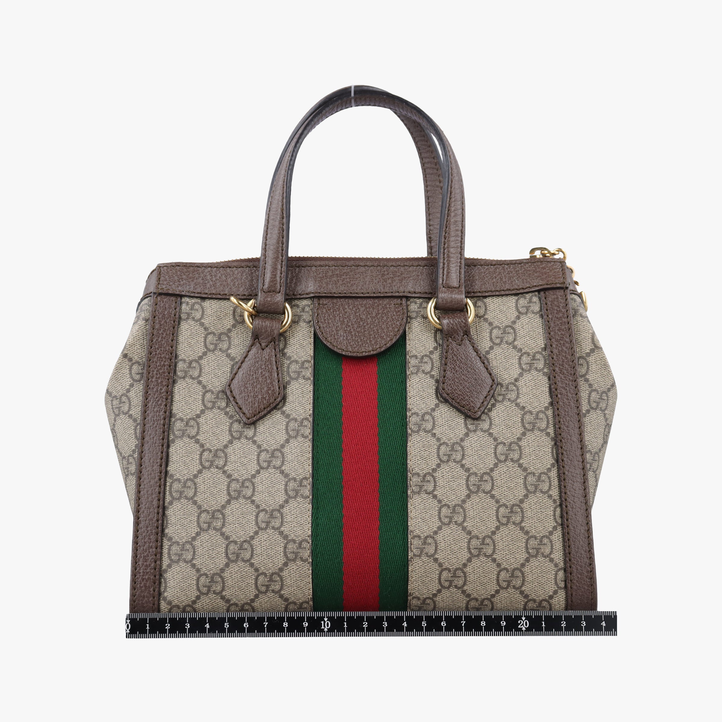 Ophidia brown×red×green PVC coated canvas×Leather 547551 G032457696オフィディア ブラウン×レッド×グリーン PVCコーティングキャンバス×レザー 547551 G032457696