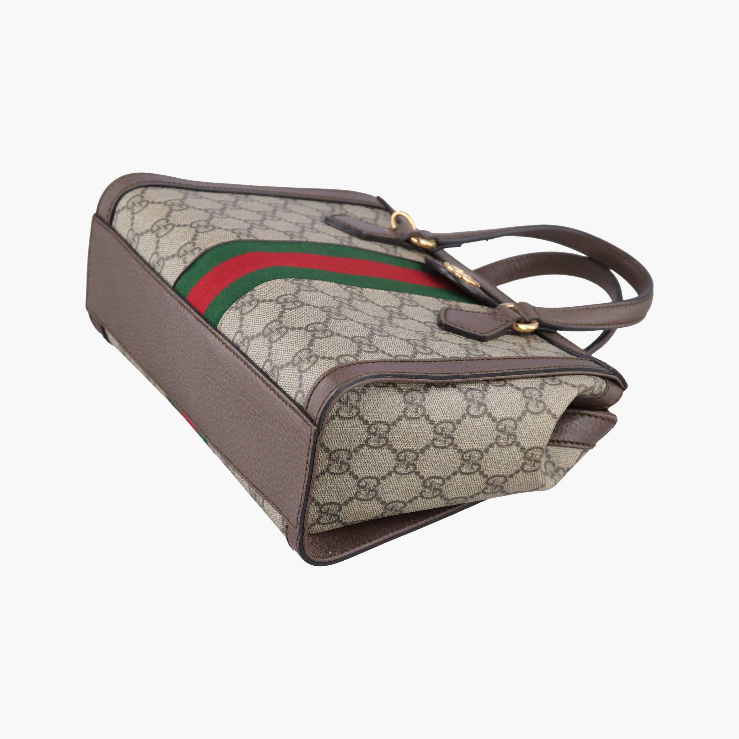 Ophidia brown×red×green PVC coated canvas×Leather 547551 G032457696オフィディア ブラウン×レッド×グリーン PVCコーティングキャンバス×レザー 547551 G032457696