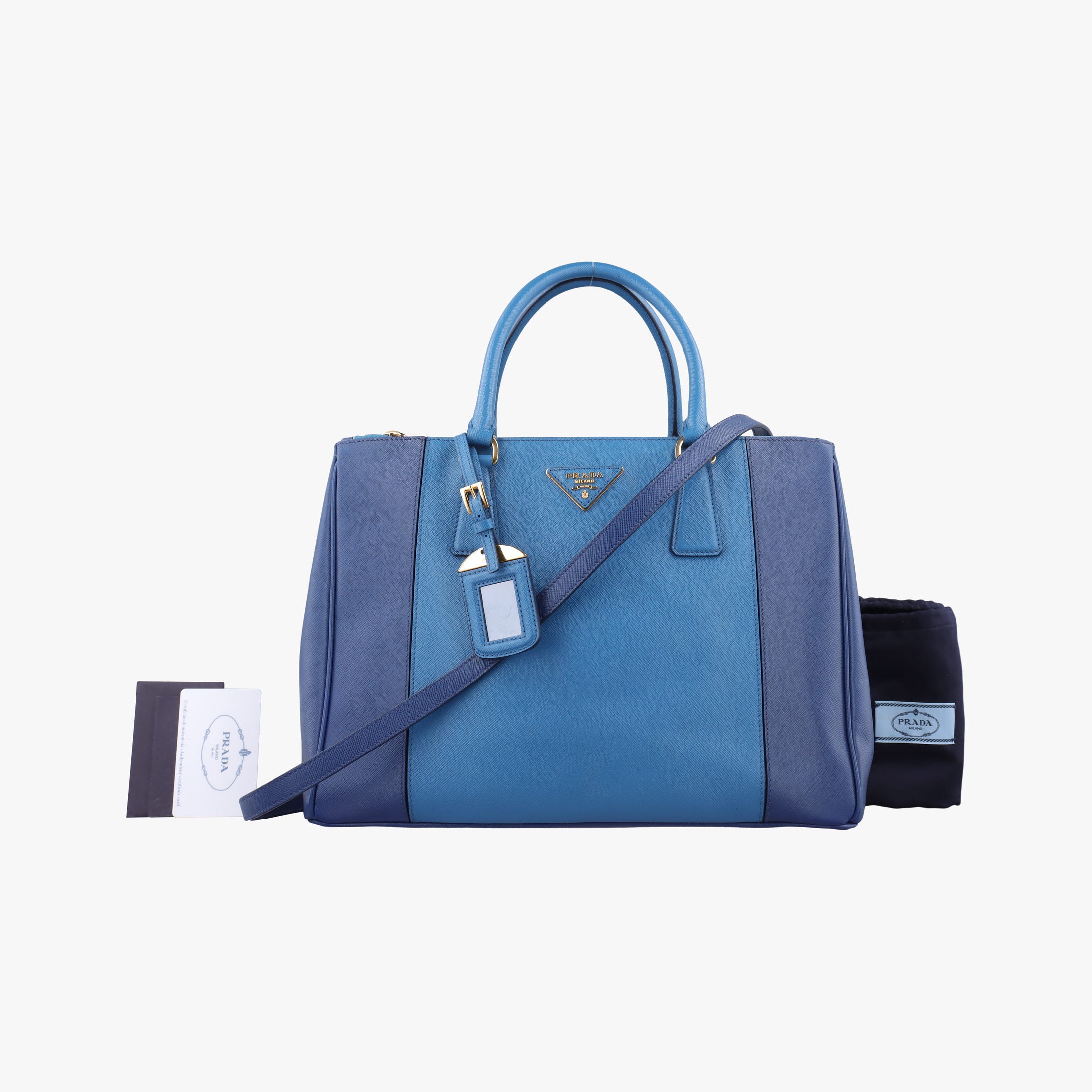 Galleria Blue×Navy SAFFIANO Leather B2274C 180ガレリア ブルー×ネイビー サフィアーノレザー B2274C 180