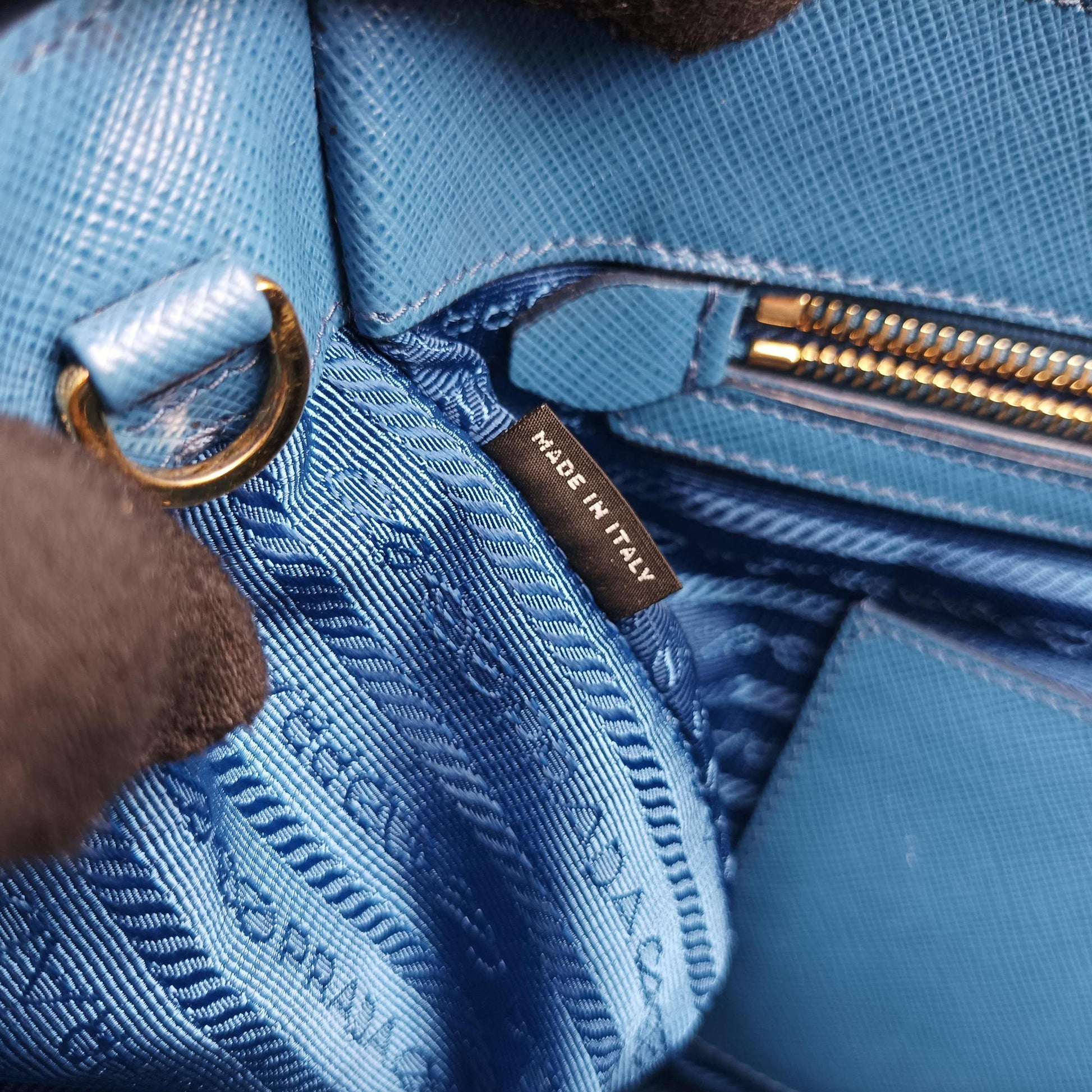Galleria Blue×Navy SAFFIANO Leather B2274C 180ガレリア ブルー×ネイビー サフィアーノレザー B2274C 180