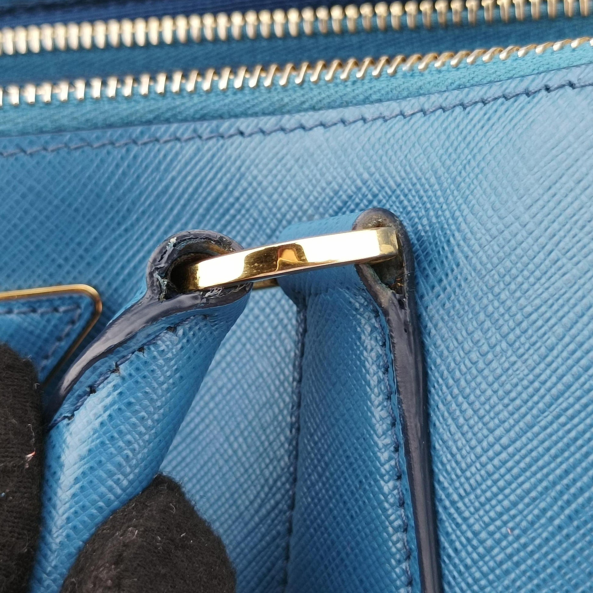 Galleria Blue×Navy SAFFIANO Leather B2274C 180ガレリア ブルー×ネイビー サフィアーノレザー B2274C 180