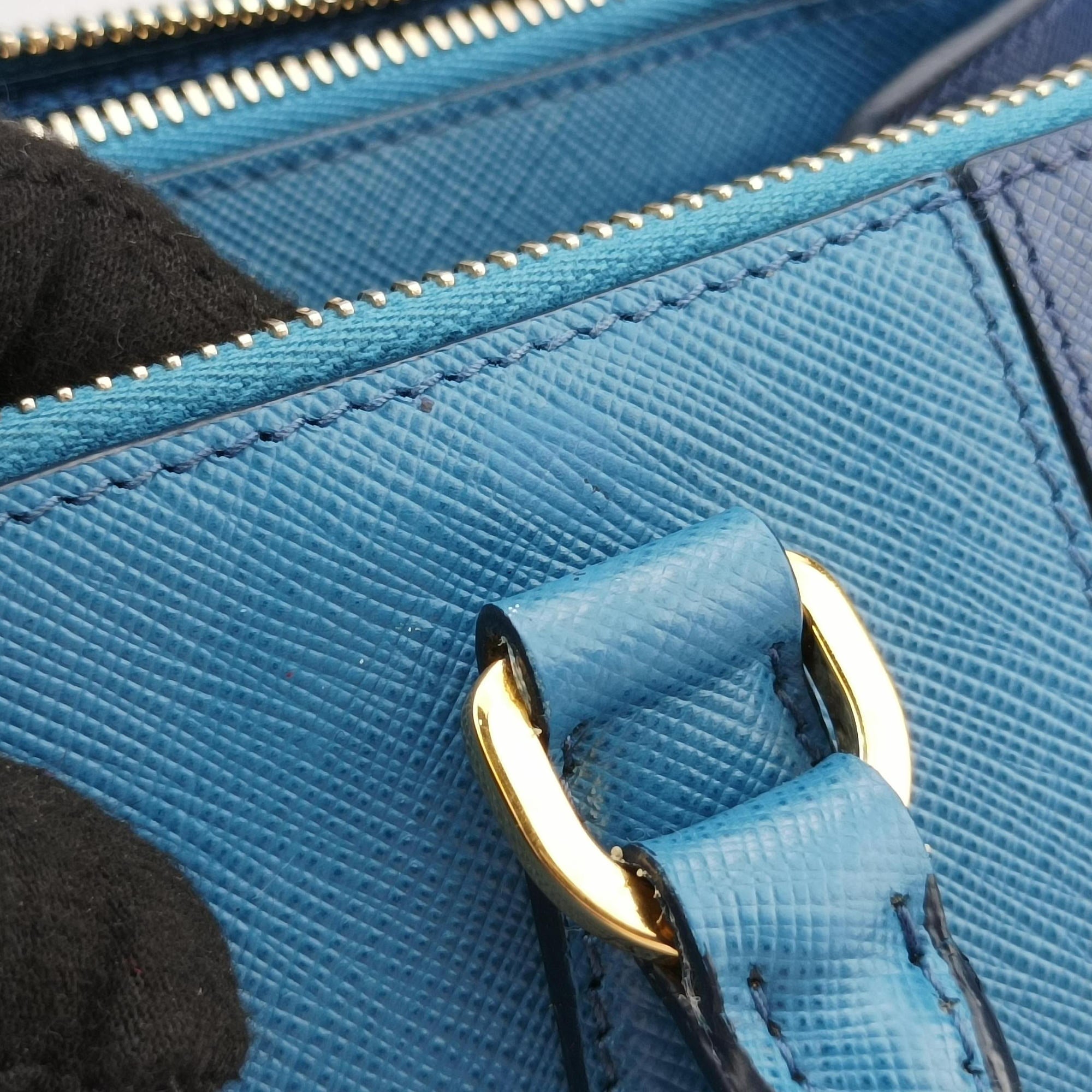 Galleria Blue×Navy SAFFIANO Leather B2274C 180ガレリア ブルー×ネイビー サフィアーノレザー B2274C 180