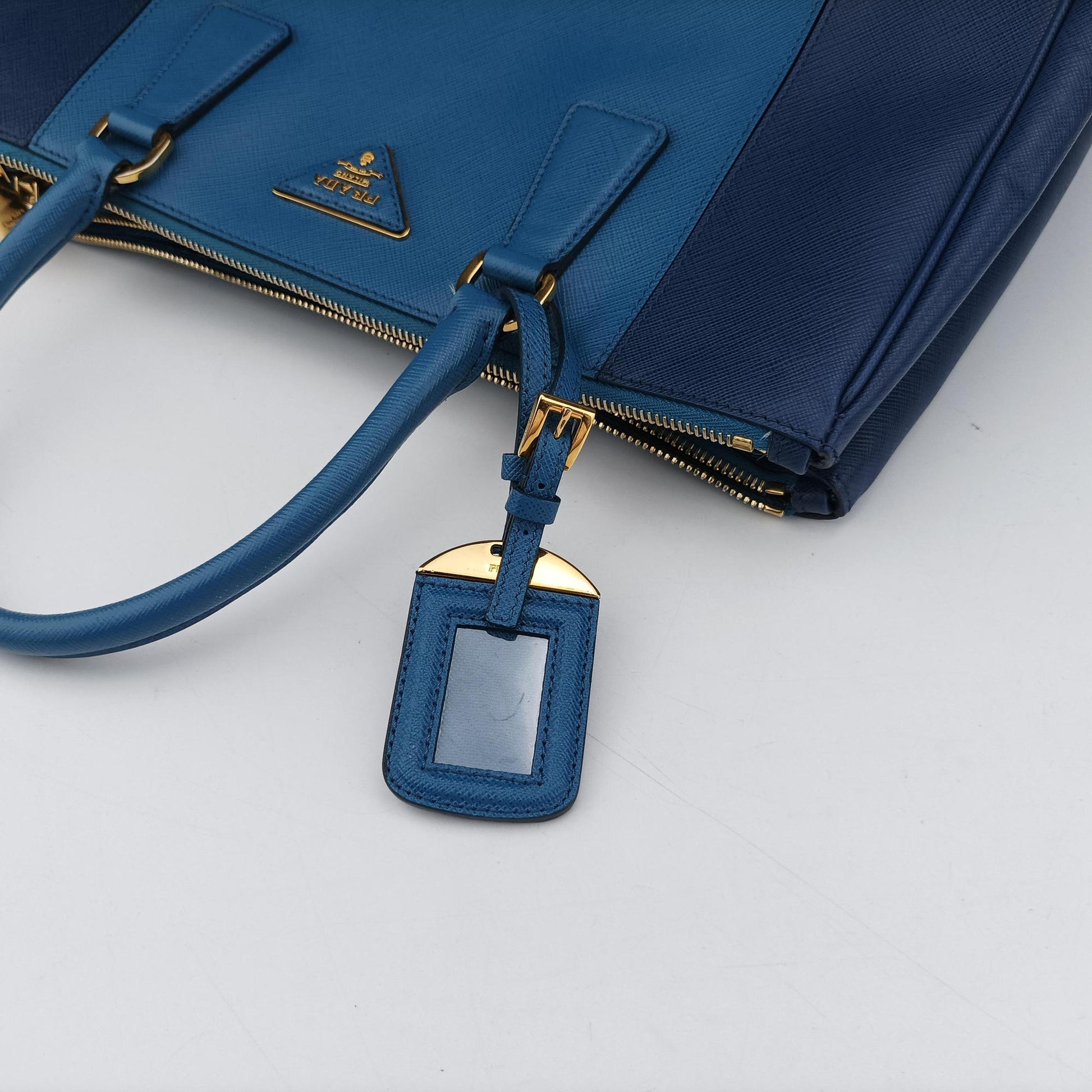 Galleria Blue×Navy SAFFIANO Leather B2274C 180ガレリア ブルー×ネイビー サフィアーノレザー B2274C 180