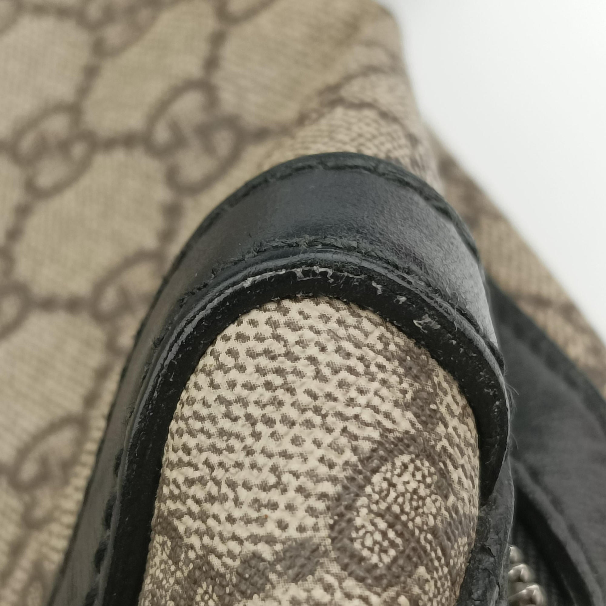 KALEIDO Beige×black PVC coated canvas×Leather 406384 E018906419カレイド ベージュ×ブラック PVCコーティングキャンバス×レザー 406384 E018906419