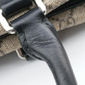 KALEIDO Beige×black PVC coated canvas×Leather 406384 E018906419カレイド ベージュ×ブラック PVCコーティングキャンバス×レザー 406384 E018906419