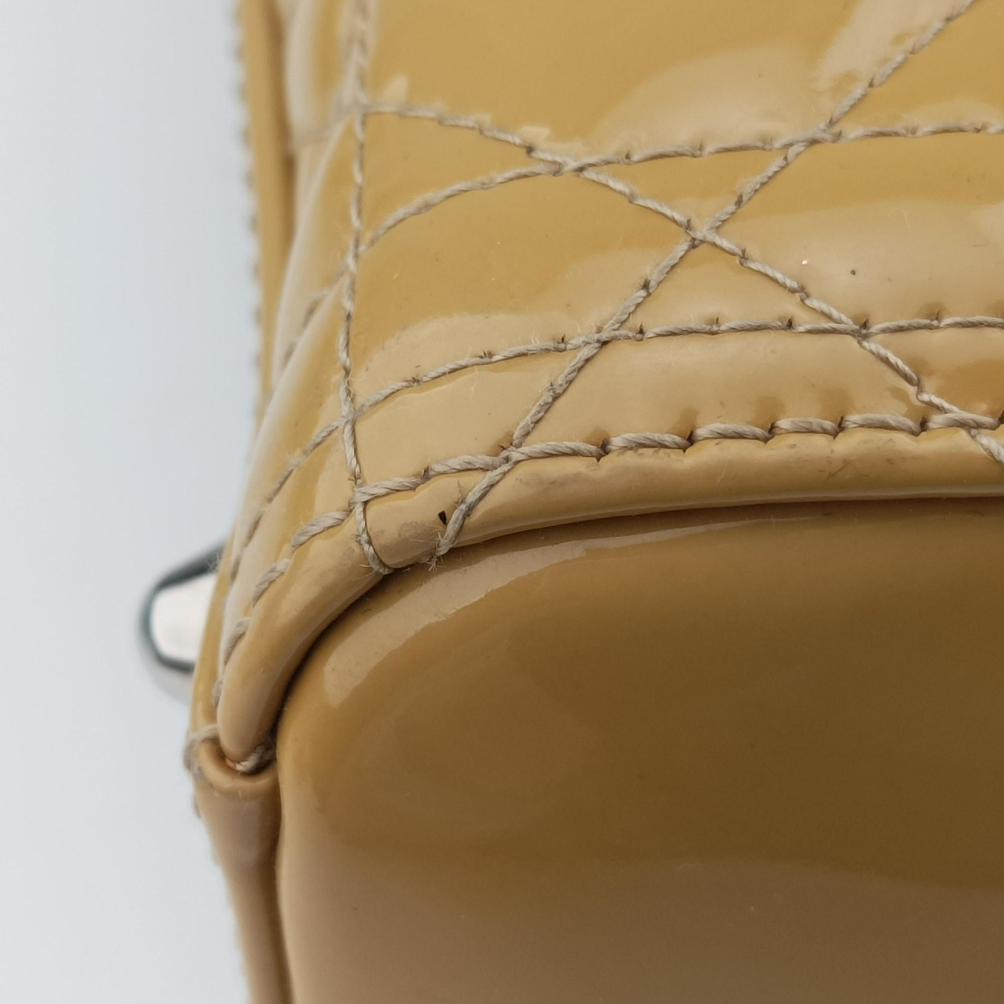 Lady Dior Beige Patent 16-BO-1101 Bレディディオール ベージュ パテント 16-BO-1101 B