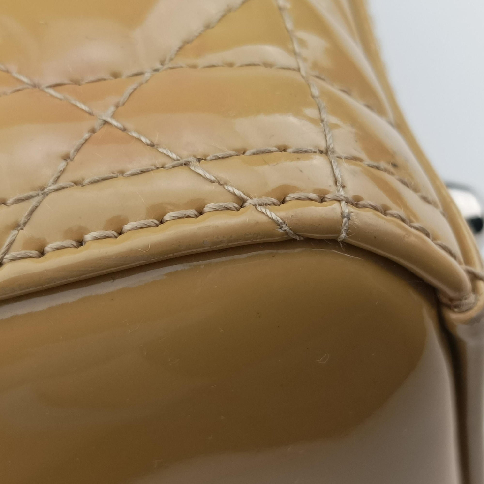 Lady Dior Beige Patent 16-BO-1101 Bレディディオール ベージュ パテント 16-BO-1101 B