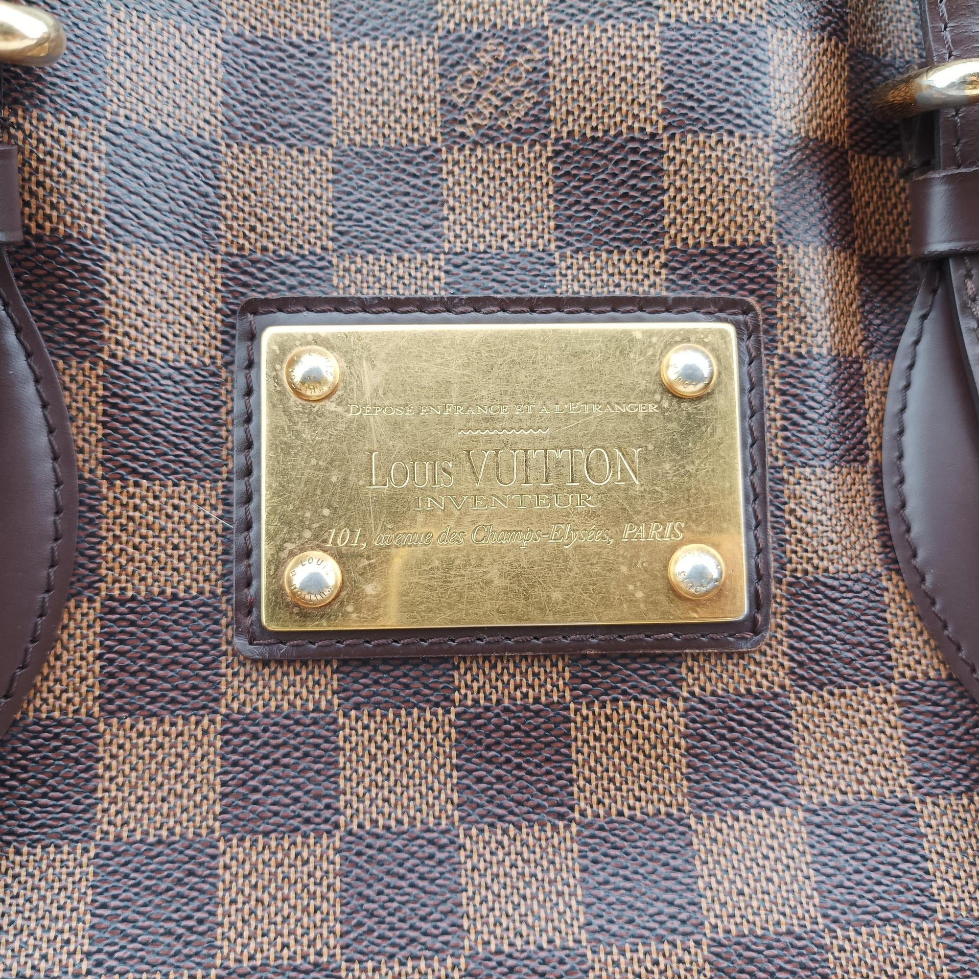 HAMPSTEAD MM EBENE Damier Canvas N51204 Lot number unknownハムプステッドMM エベヌ ダミエキャンバス N51204 製番不明