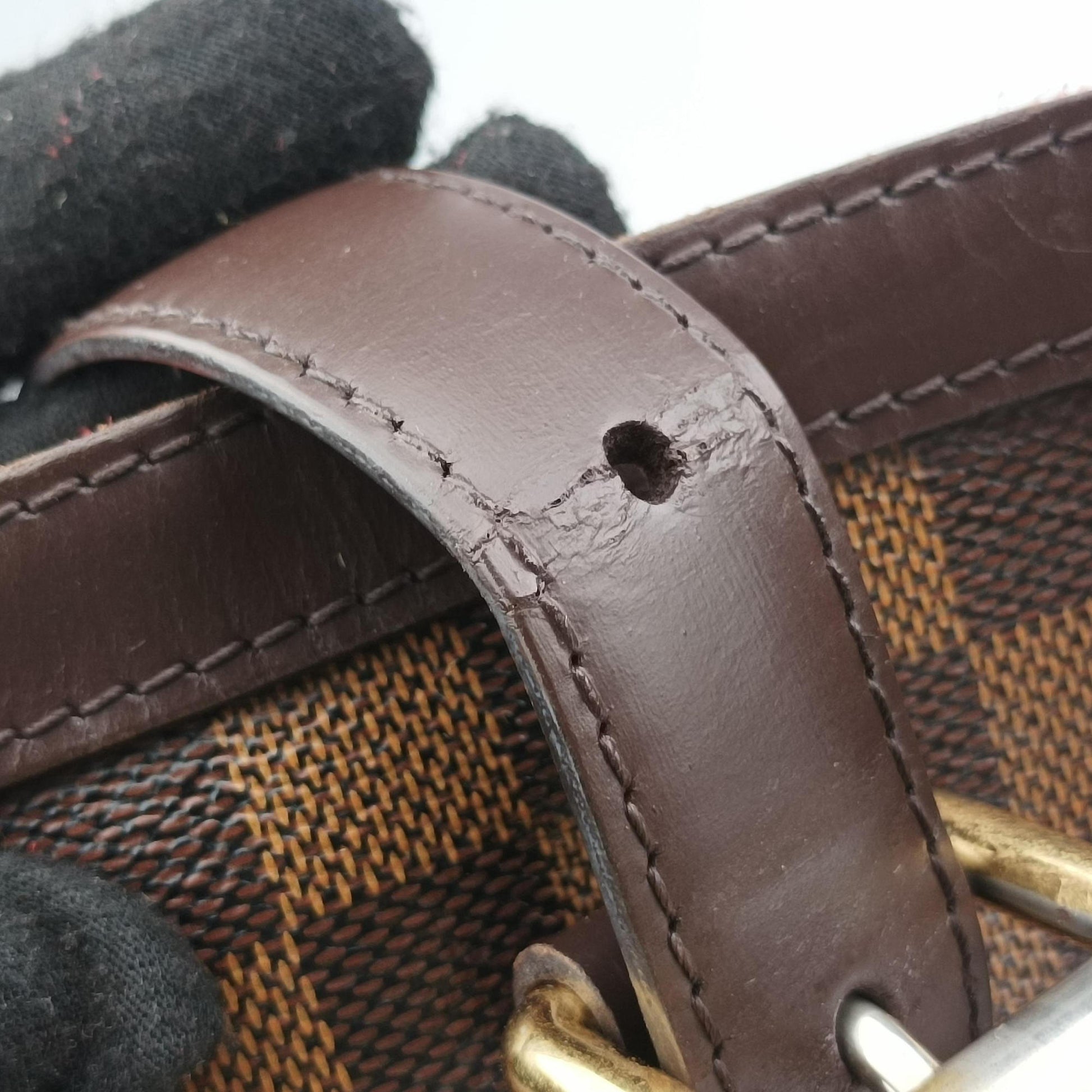 HAMPSTEAD MM EBENE Damier Canvas N51204 Lot number unknownハムプステッドMM エベヌ ダミエキャンバス N51204 製番不明