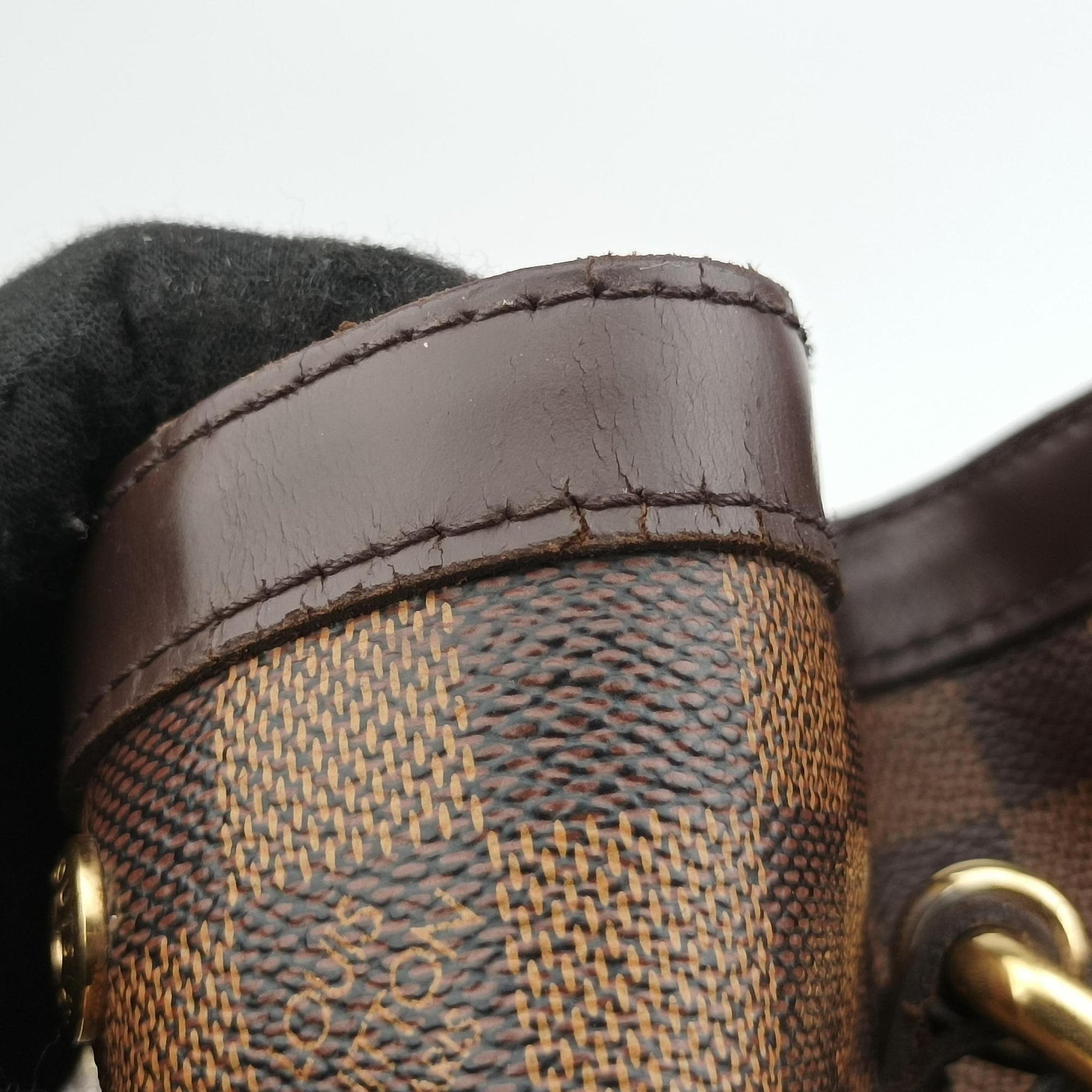 HAMPSTEAD MM EBENE Damier Canvas N51204 Lot number unknownハムプステッドMM エベヌ ダミエキャンバス N51204 製番不明