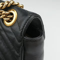 GG Marmont Black Leather 443497 D028585851GGマーモント ブラック レザー 443497 D028585851