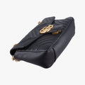 GG Marmont Black Leather 443497 D028585851GGマーモント ブラック レザー 443497 D028585851