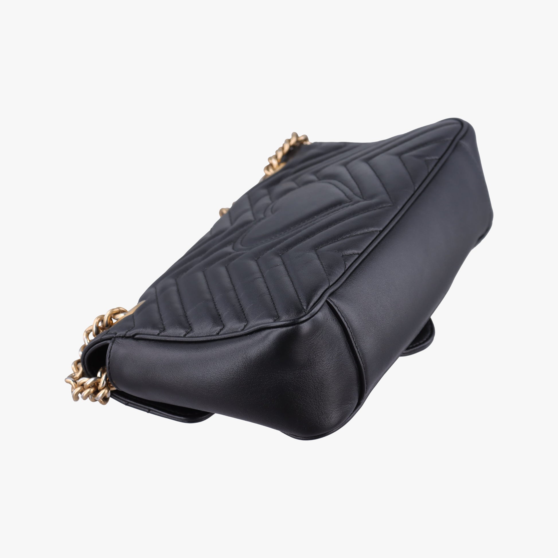 GG Marmont Black Leather 443497 D028585851GGマーモント ブラック レザー 443497 D028585851