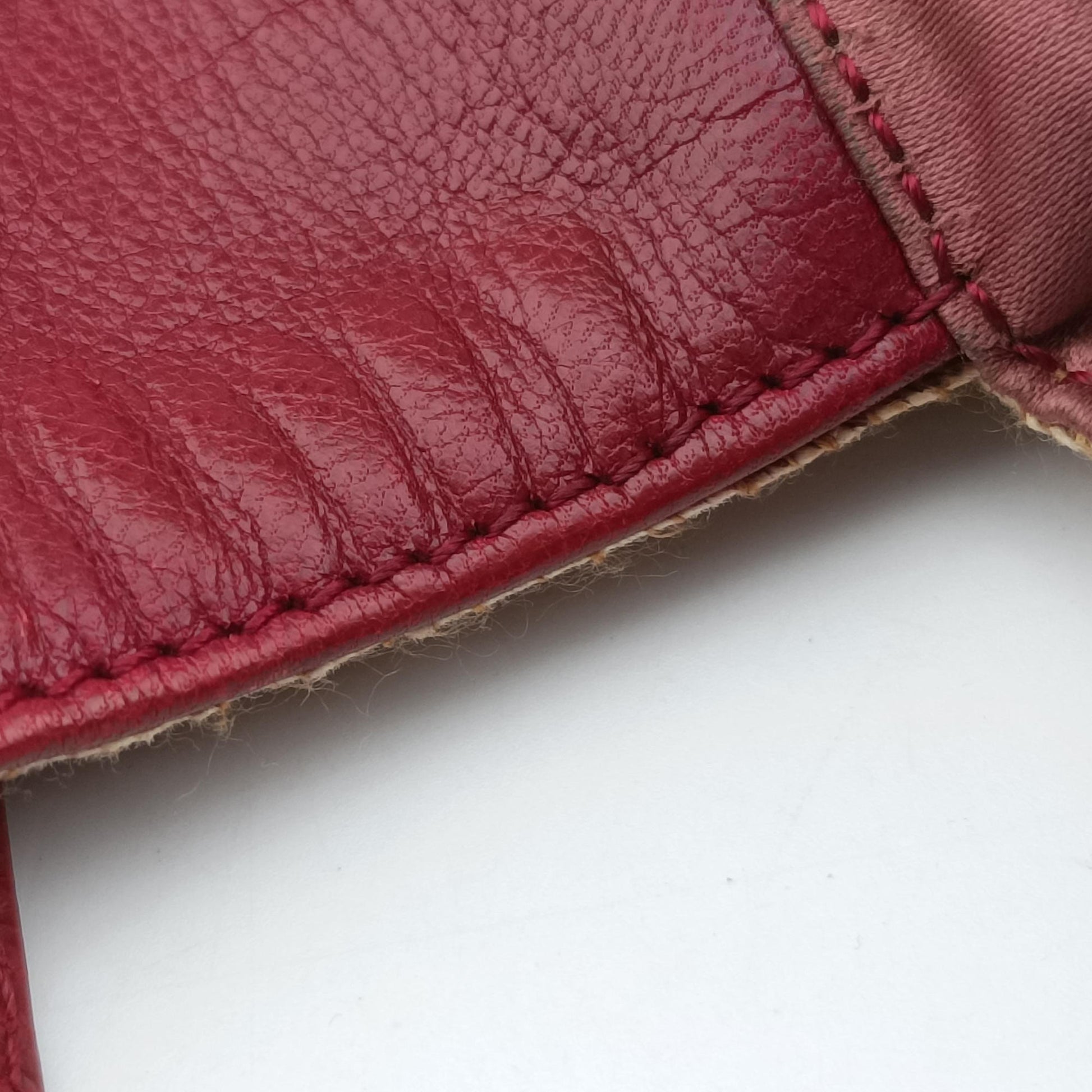 Mamma Baguette Beige × Burgundy Raffia × Leather 8BR001 Lot number unknownマンマバケット ベージュ × ボルドー ラフィア × レザー 8BR001 製番不明