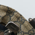 GG Plus GG Supreme Beige×Navy PVC coated canvas×Leather 201446 Lot number unknownGGプラス GGスプリーム ベージュ×ネイビー PVCコーティングキャンバス×レザー 201446 製番不明