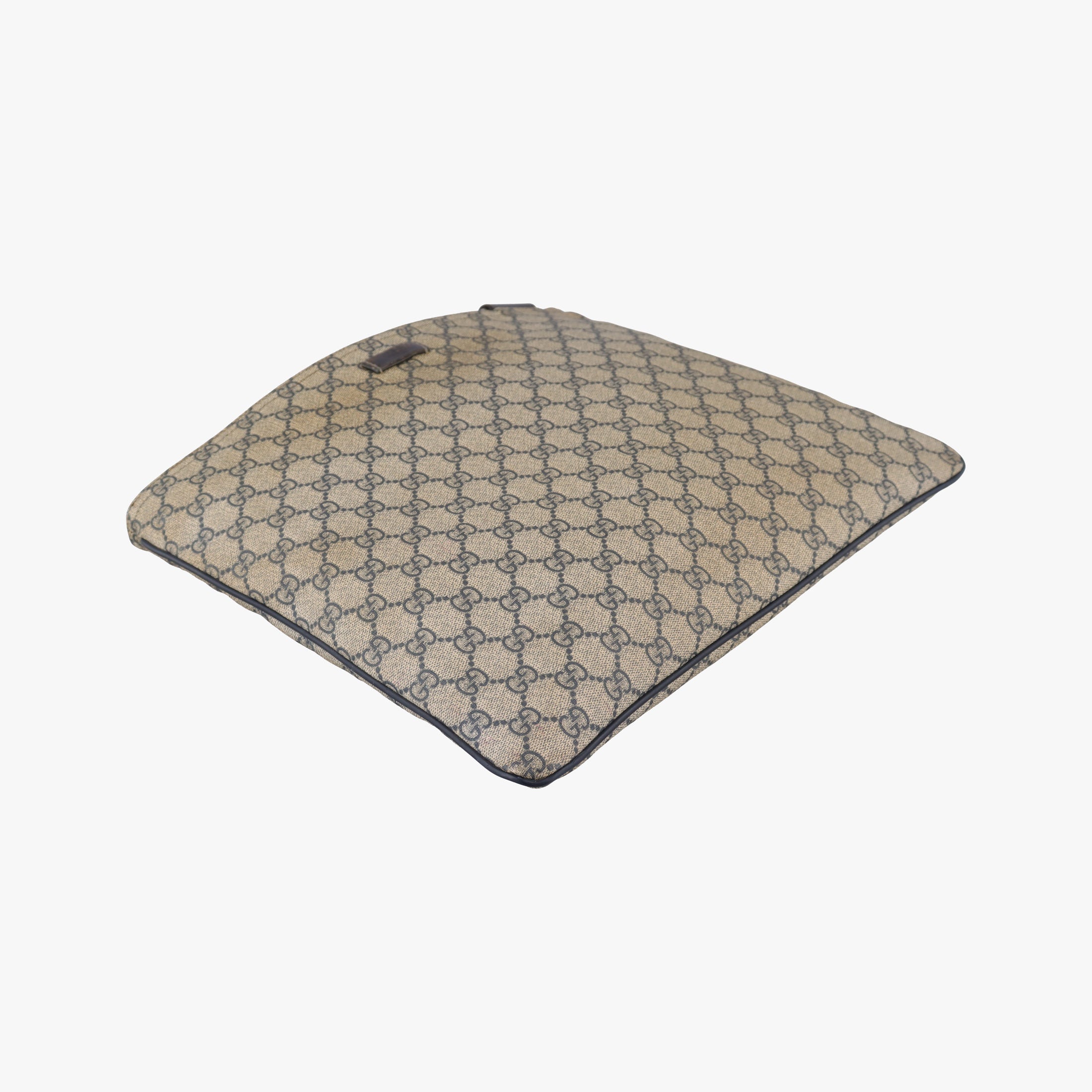 GG Plus GG Supreme Beige×Navy PVC coated canvas×Leather 201446 Lot number unknownGGプラス GGスプリーム ベージュ×ネイビー PVCコーティングキャンバス×レザー 201446 製番不明