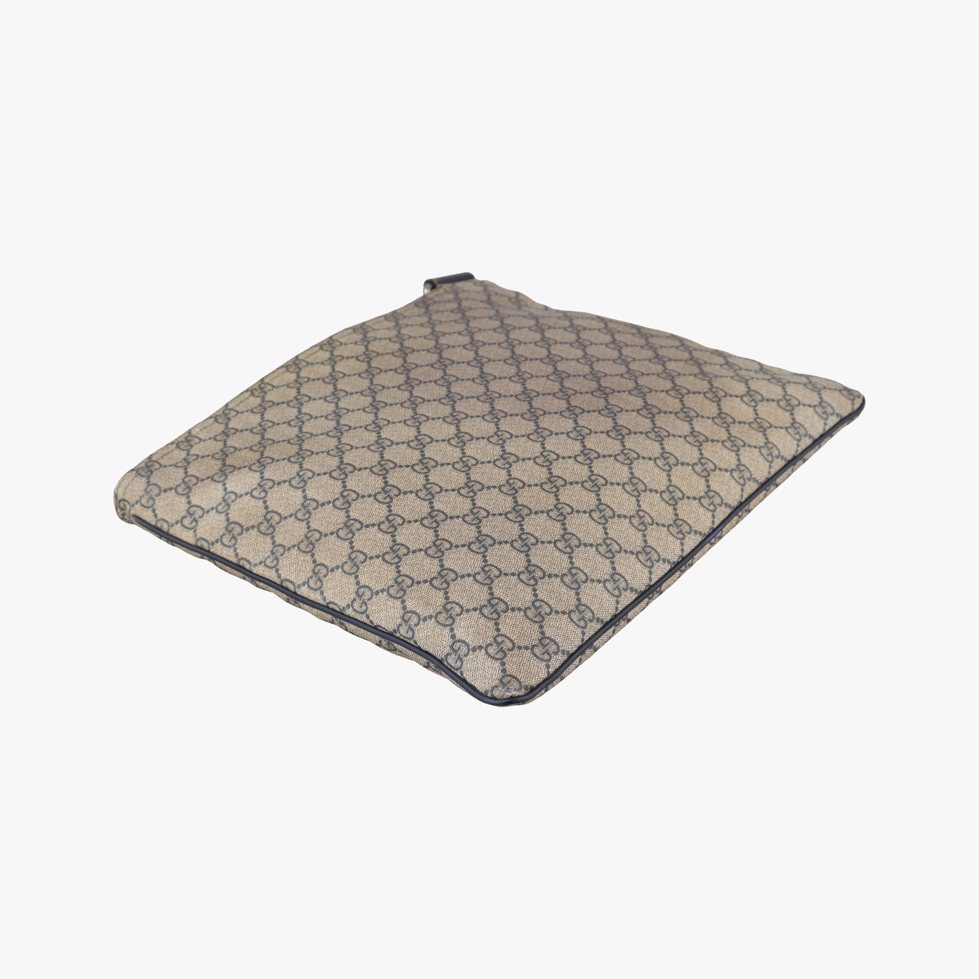 GG Plus GG Supreme Beige×Navy PVC coated canvas×Leather 201446 Lot number unknownGGプラス GGスプリーム ベージュ×ネイビー PVCコーティングキャンバス×レザー 201446 製番不明