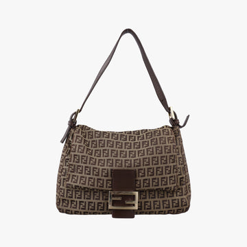 Baguette Zucchino Brown canvasxLeather 8BR01 2288-8BR01-TN9-079マンマバケット ズッキーノ柄 ブラウン キャンバス xレザー 8BR01 2288-8BR01-TN9-079