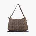 Baguette Zucchino Brown canvasxLeather 8BR01 2288-8BR01-TN9-079マンマバケット ズッキーノ柄 ブラウン キャンバス xレザー 8BR01 2288-8BR01-TN9-079