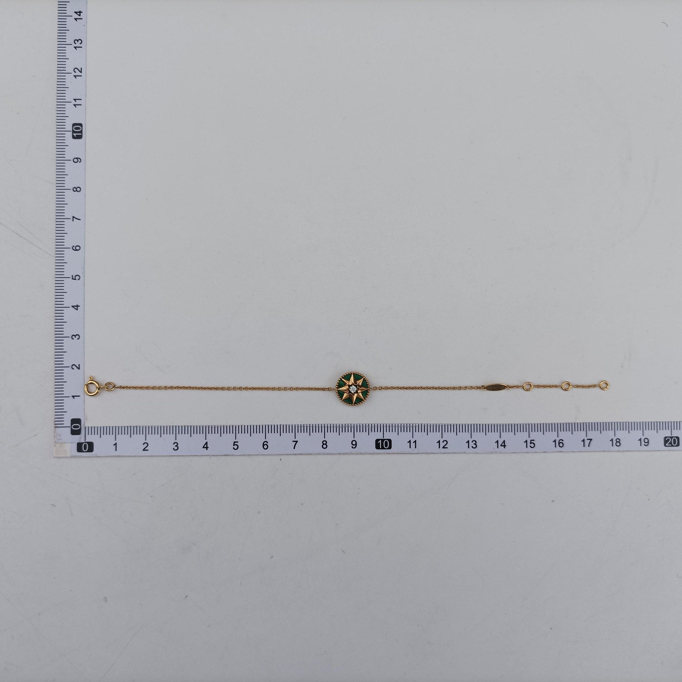 Rose des Vents medallion　 Golden×Green AU750 105362ローズデヴァン メダリオン ゴールド×グリーン AU750 105362