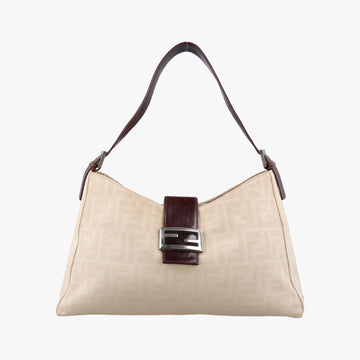 Mamma Baguette Beige × Brown canvas×leather 091611 0916115 1002マンマバケット ベージュ × ブラウン キャンバス×レザー 091611 0916115 1002