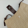 Mamma Baguette Beige × Brown canvas×leather 091611 0916115 1002マンマバケット ベージュ × ブラウン キャンバス×レザー 091611 0916115 1002
