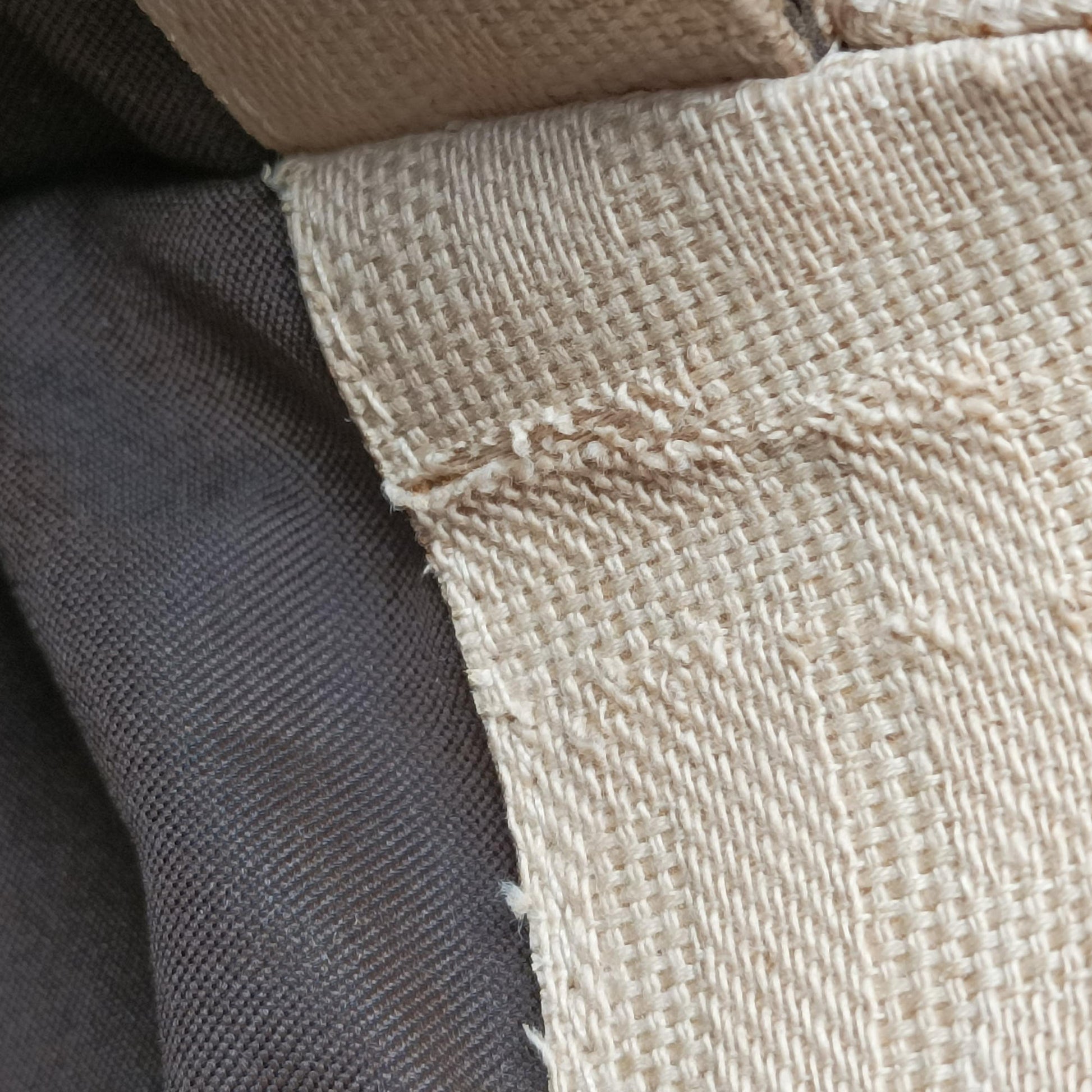 Mamma Baguette Beige × Brown canvas×leather 091611 0916115 1002マンマバケット ベージュ × ブラウン キャンバス×レザー 091611 0916115 1002