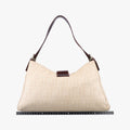 Mamma Baguette Beige × Brown canvas×leather 091611 0916115 1002マンマバケット ベージュ × ブラウン キャンバス×レザー 091611 0916115 1002