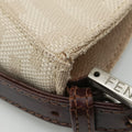 Mamma Baguette Beige × Brown canvas×leather 091611 0916115 1002マンマバケット ベージュ × ブラウン キャンバス×レザー 091611 0916115 1002