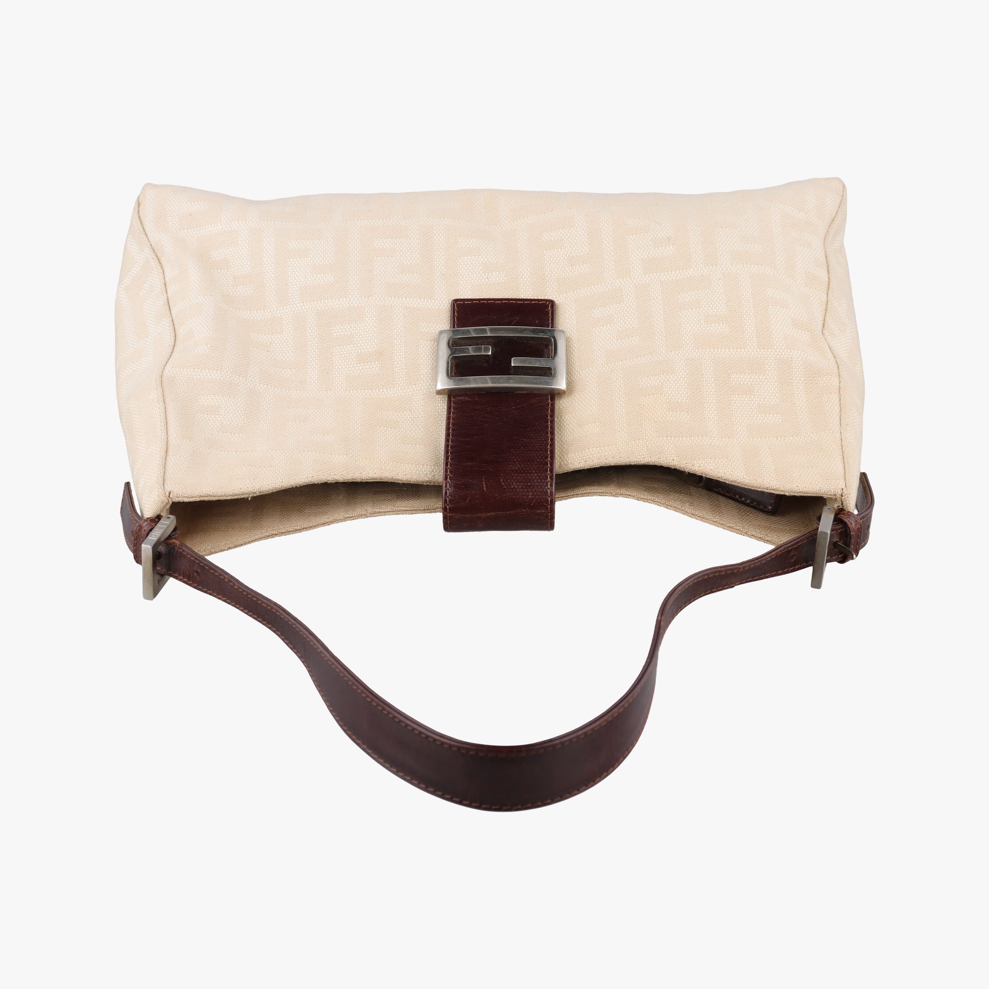 Mamma Baguette Beige × Brown canvas×leather 091611 0916115 1002マンマバケット ベージュ × ブラウン キャンバス×レザー 091611 0916115 1002